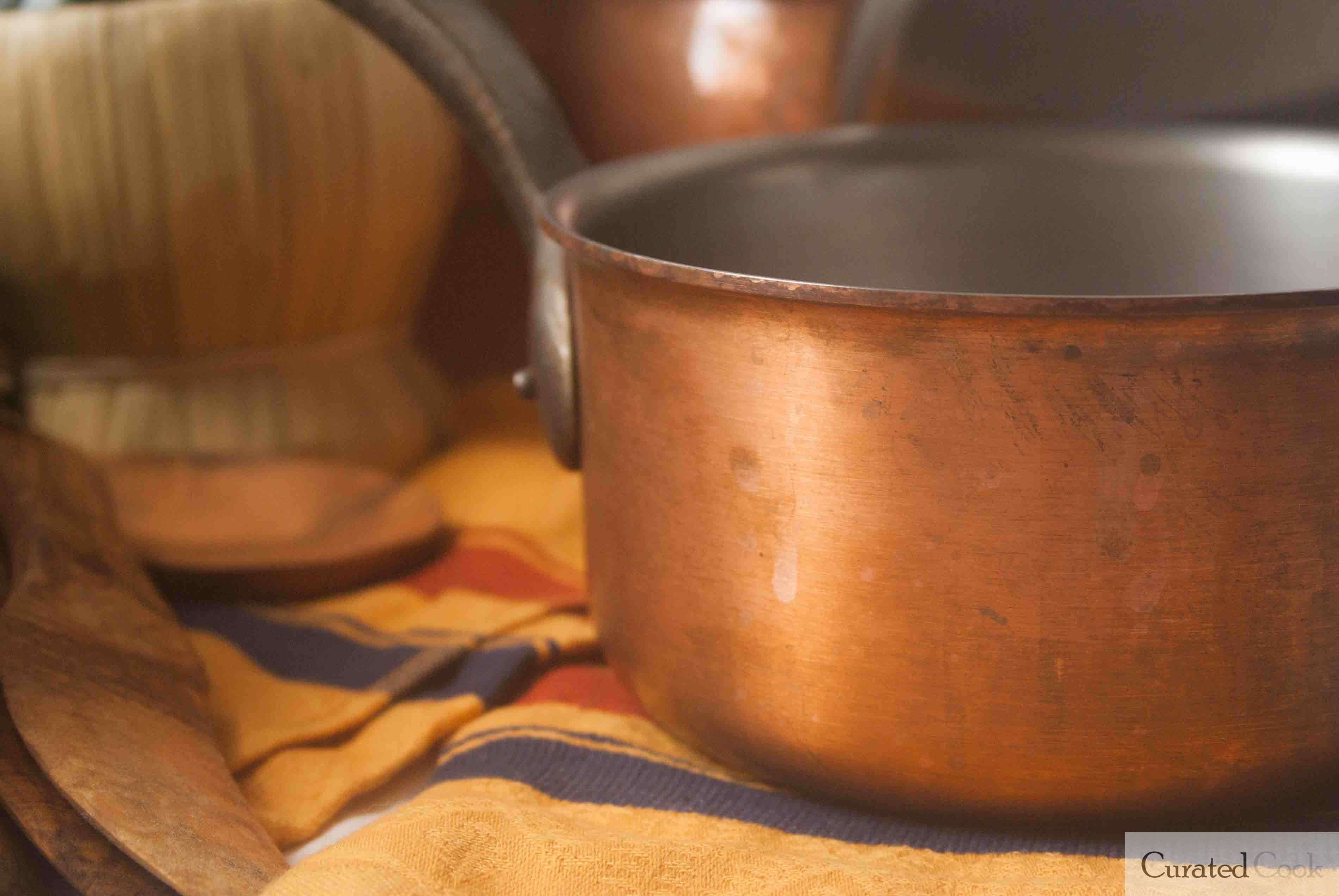 Vintage Falk 2qt Copper Saucepan