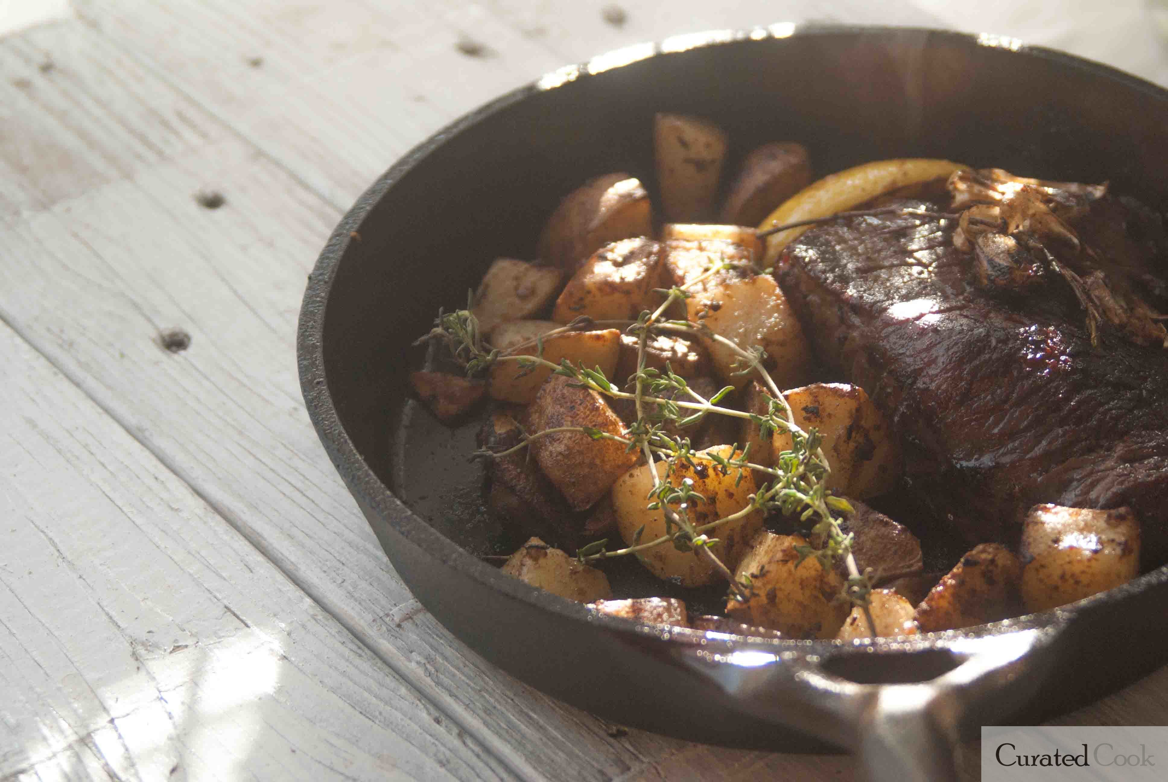 Cast Iron Steak and Potato Recipe