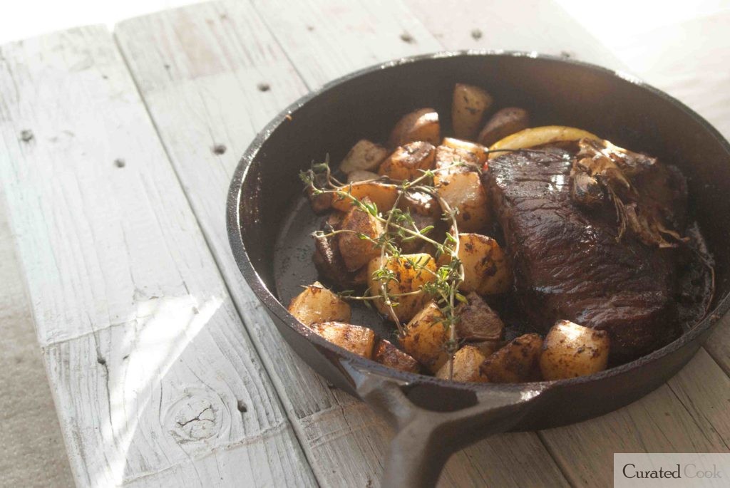 Cast Iron Steak and Potato