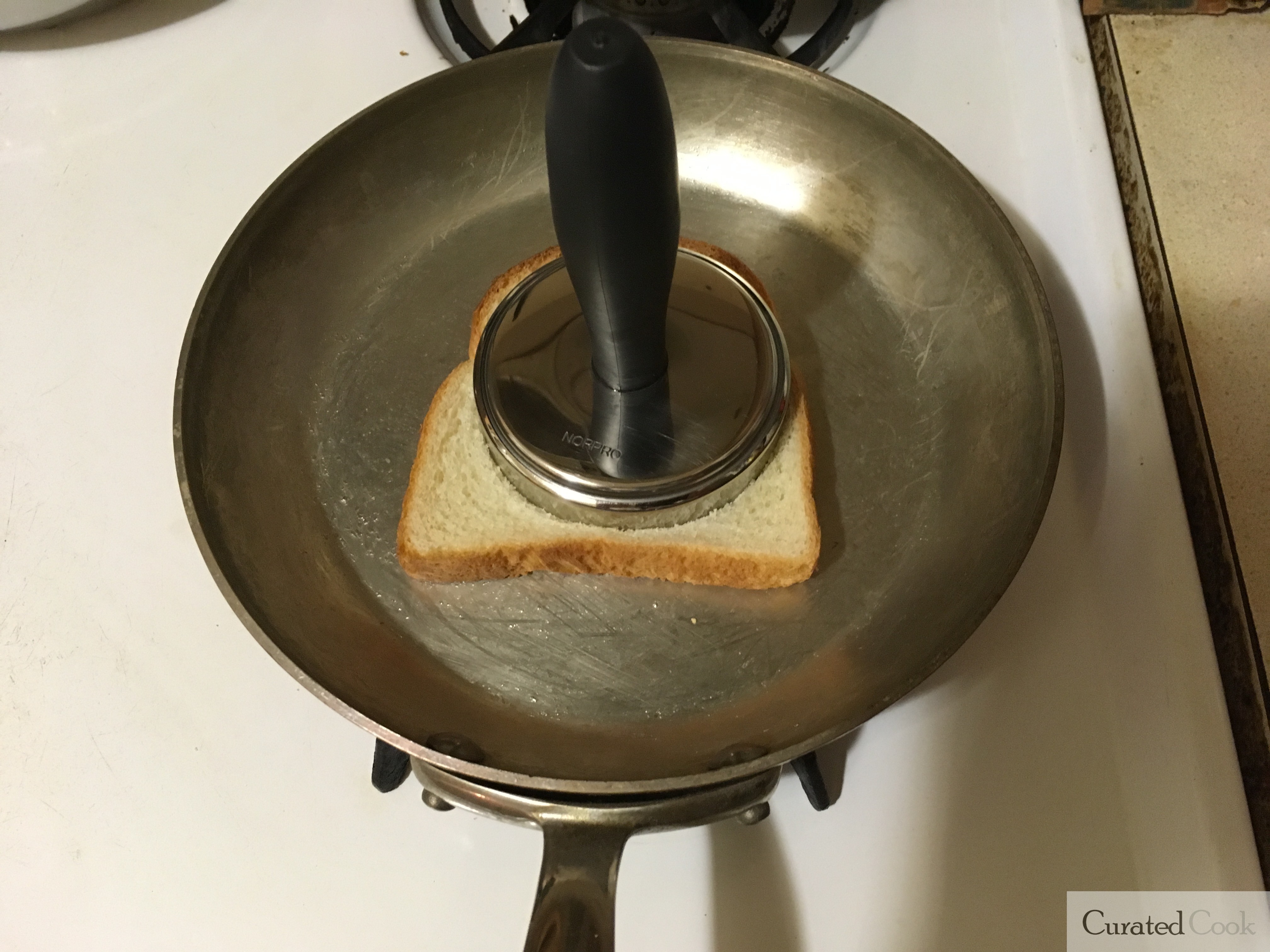 Mauviel Frying Pan Toast test