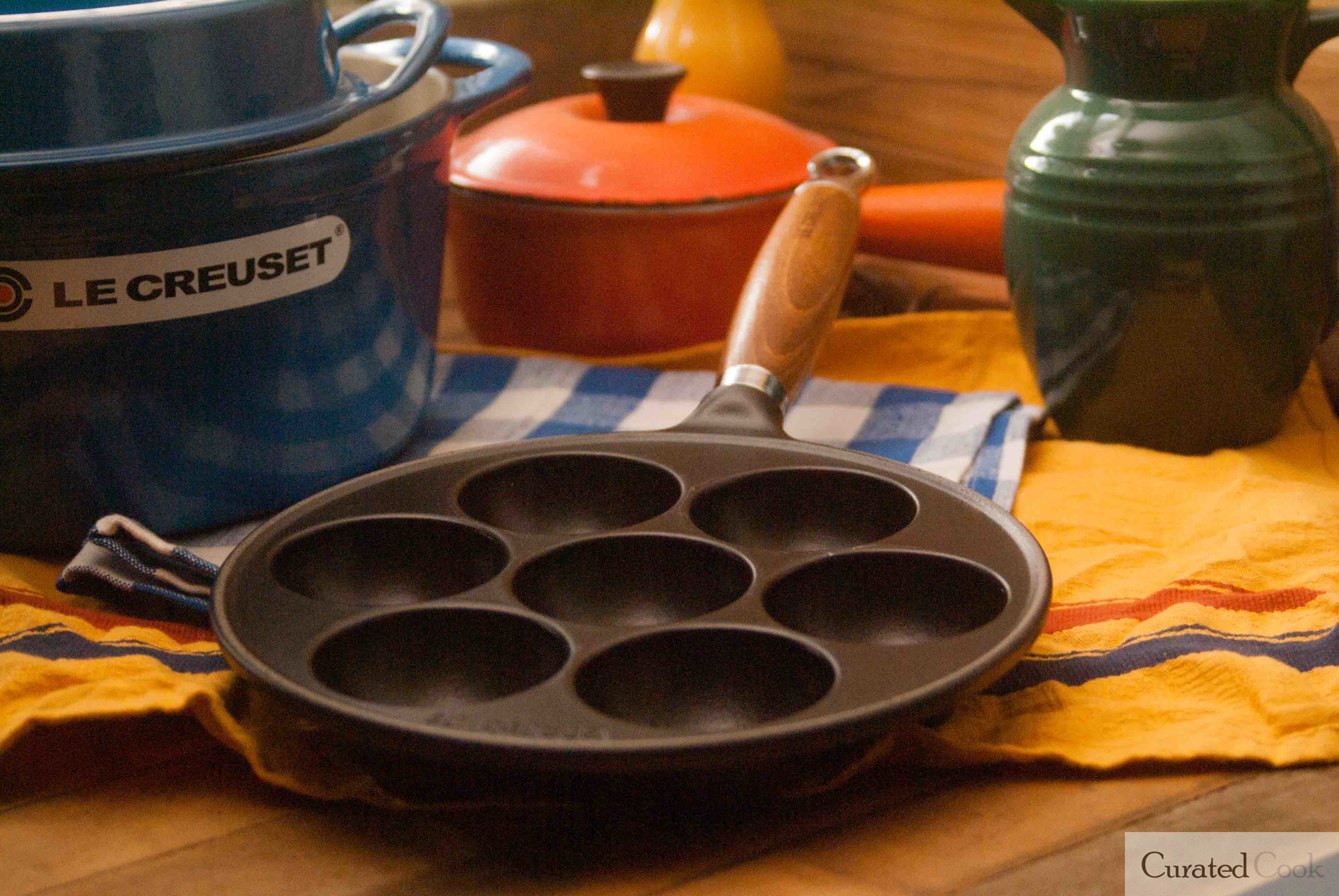 Le Creuset Takoyaki Pan X Ebelskivers Pan Review - Curated Cook All Clad Curated Vs Stainless Steel