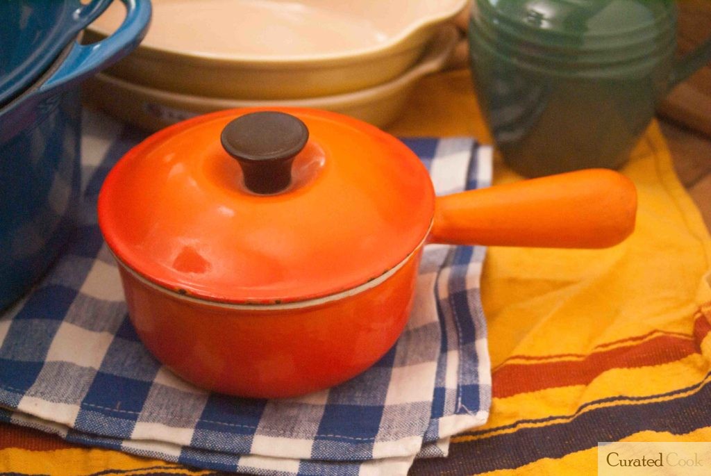 Le Creuset Vintage Orange Saucepan Review Their Iconic Flame Color.