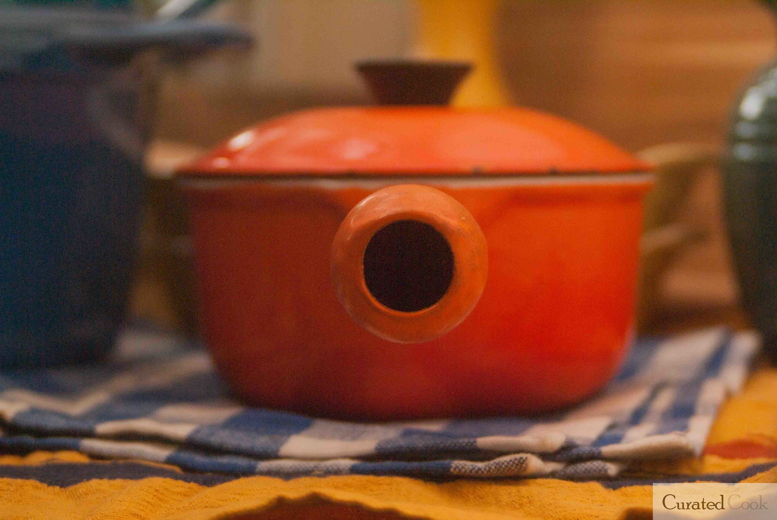 Le Creuset Vintage Orange Handle