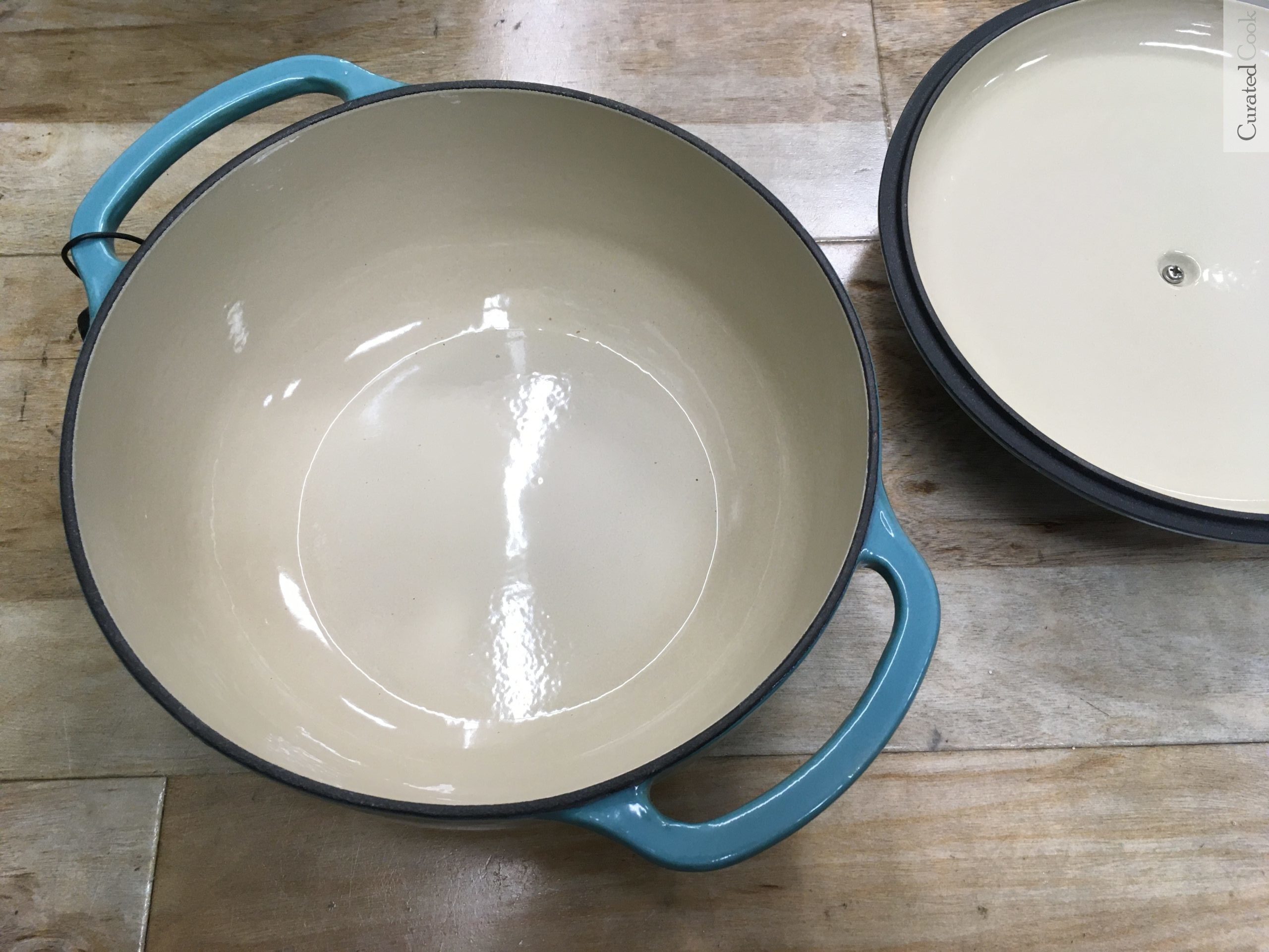 Lodge Dutch Oven Cream Interior